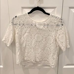 Lace Abercrombie Crop Top